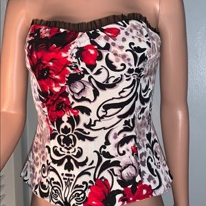 Floral bustier